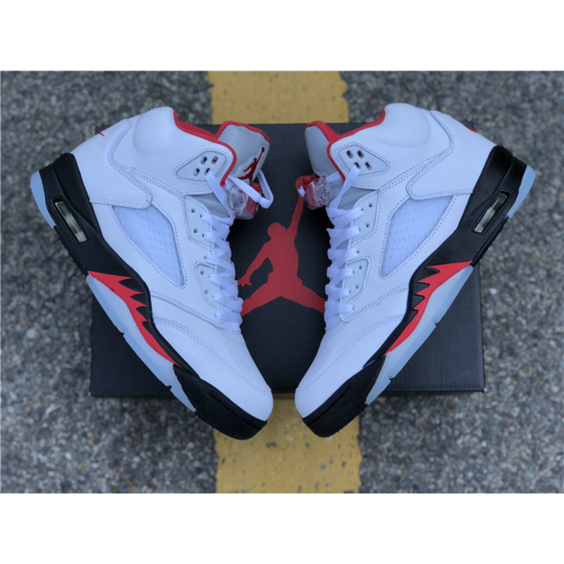 Air Jordan 5"Fire Red" DA1911 102 Sneakers Men