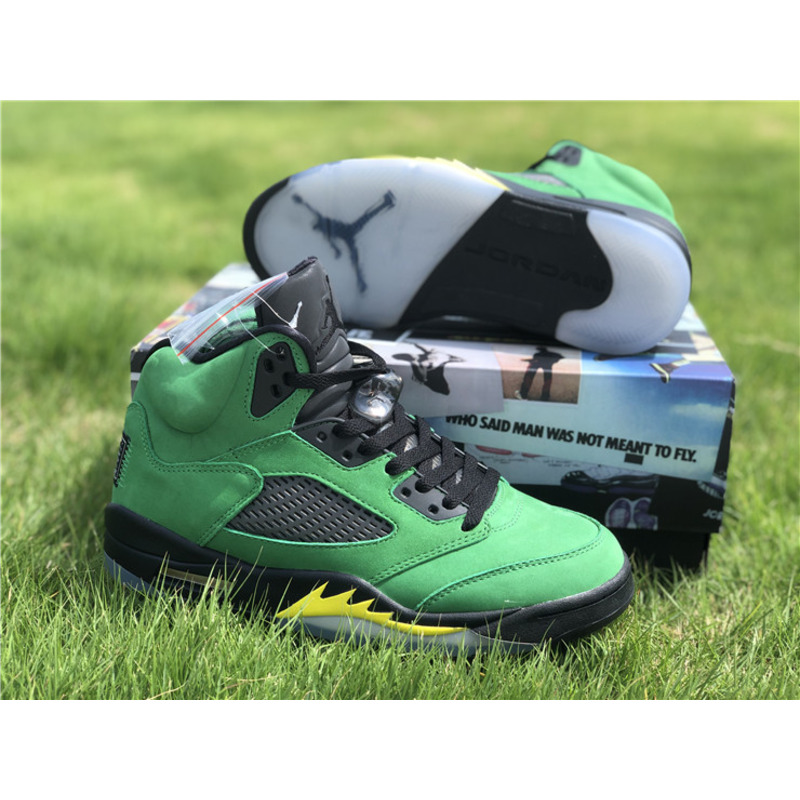 Air Jordan 5 SE"Oregon Ducks" CK6631 307 Sneakers Men