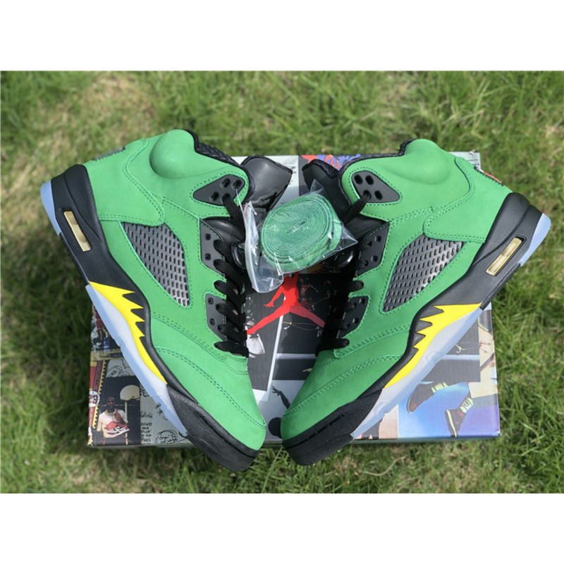 Air Jordan 5 SE"Oregon Ducks" CK6631 307 Sneakers Men