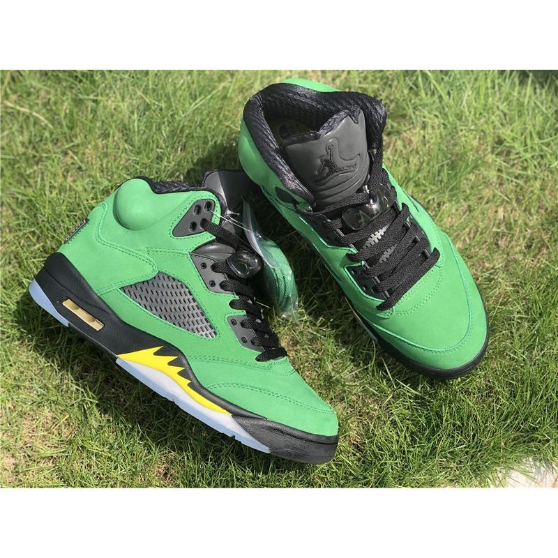 Air Jordan 5 SE"Oregon Ducks" CK6631 307 Sneakers Men