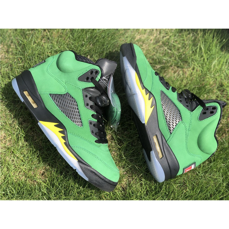 Air Jordan 5 SE"Oregon Ducks" CK6631 307 Sneakers Men