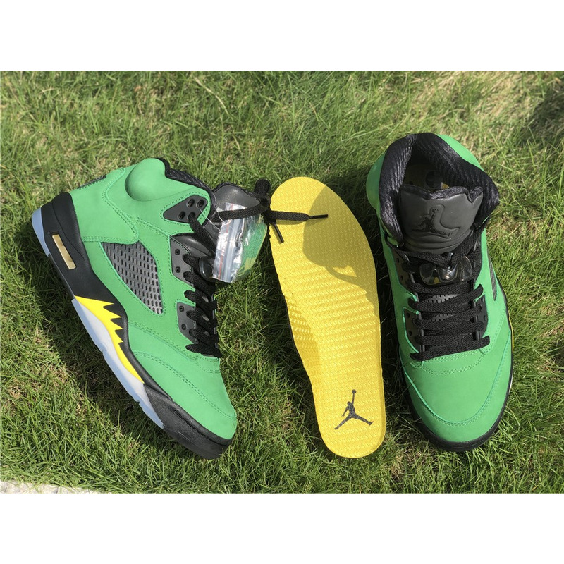 Air Jordan 5 SE"Oregon Ducks" CK6631 307 Sneakers Men