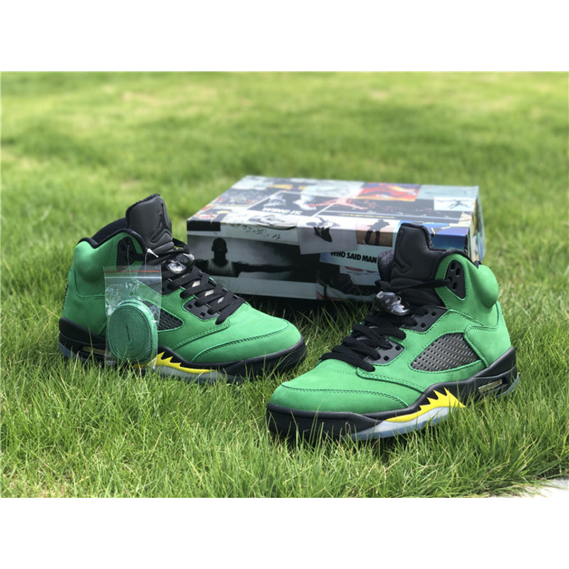 Air Jordan 5 SE"Oregon Ducks" CK6631 307 Sneakers Men