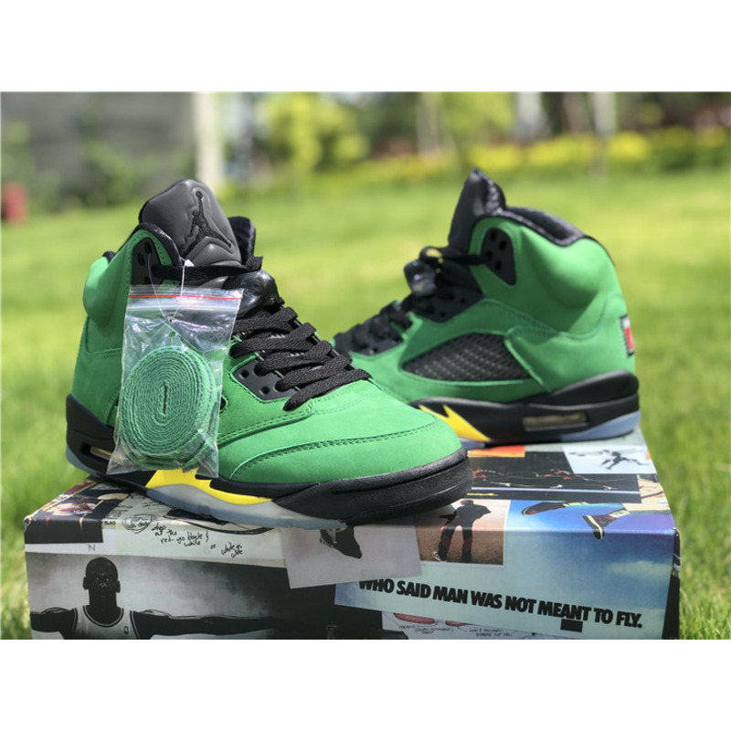 Air Jordan 5 SE"Oregon Ducks" CK6631 307 Sneakers Men