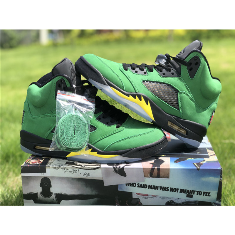 Air Jordan 5 SE"Oregon Ducks" CK6631 307 Sneakers Men