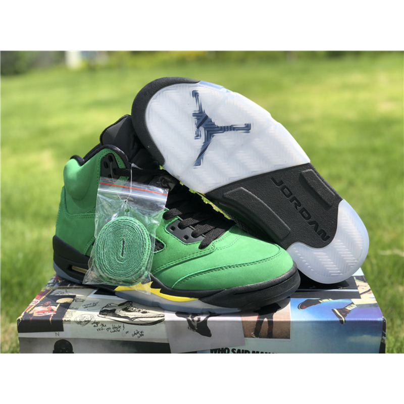 Air Jordan 5 SE"Oregon Ducks" CK6631 307 Sneakers Men