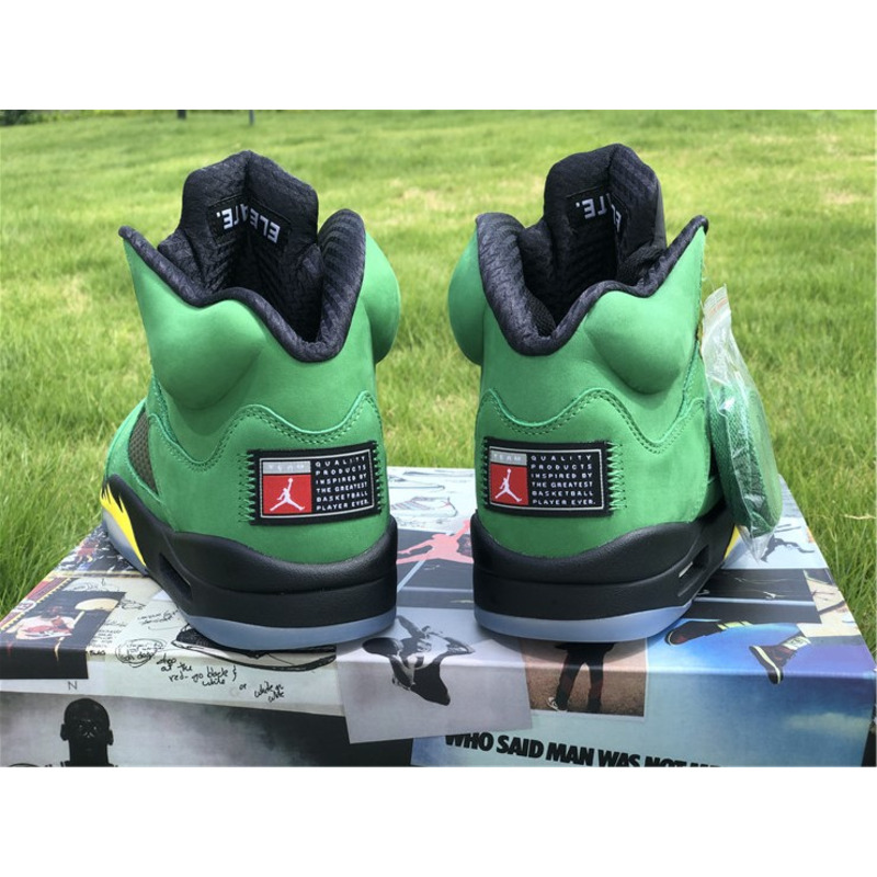 Air Jordan 5 SE"Oregon Ducks" CK6631 307 Sneakers Men