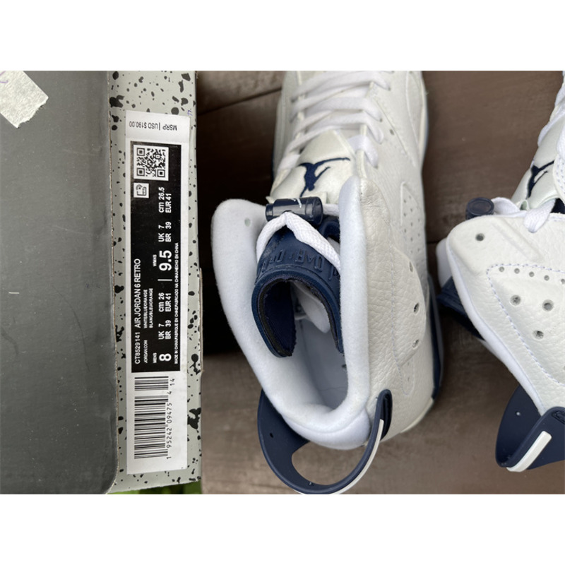 Air Jordan 6"Midnight Navy" CT8529 141 Sneakers Men