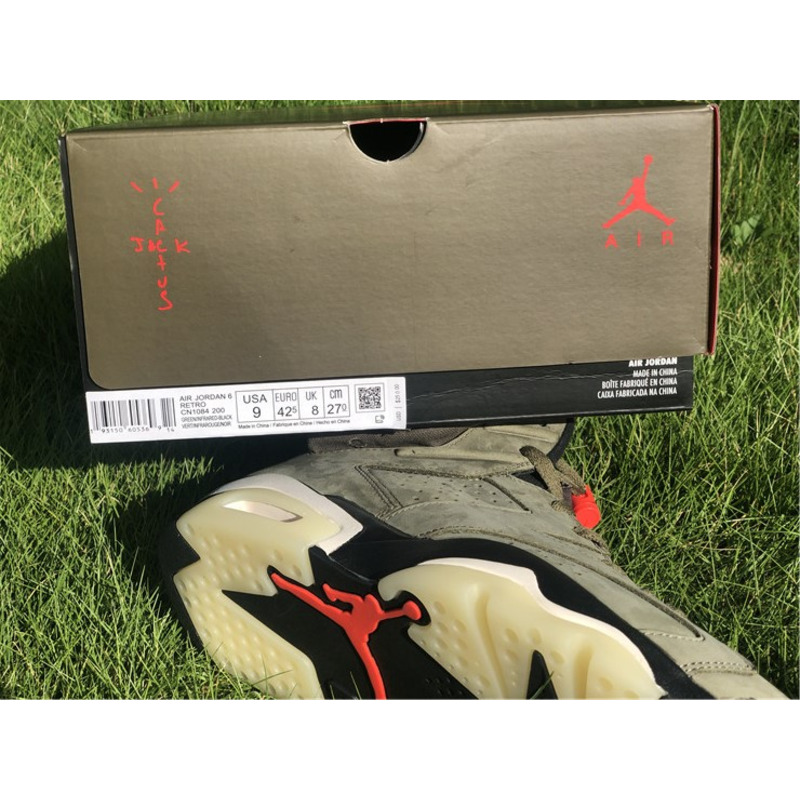 Travis Scott x Air Jordan 6 CN1084 200 Sneakers Men