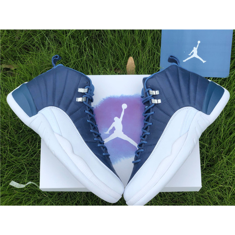 Air Jordan 12"Stone Blue 130690 404 Sneakers Men