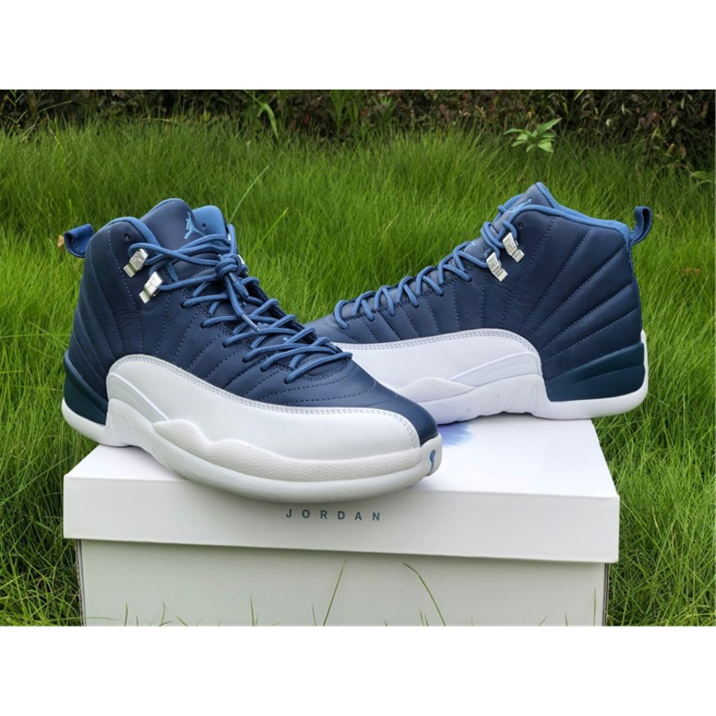 Air Jordan 12"Stone Blue 130690 404 Sneakers Men