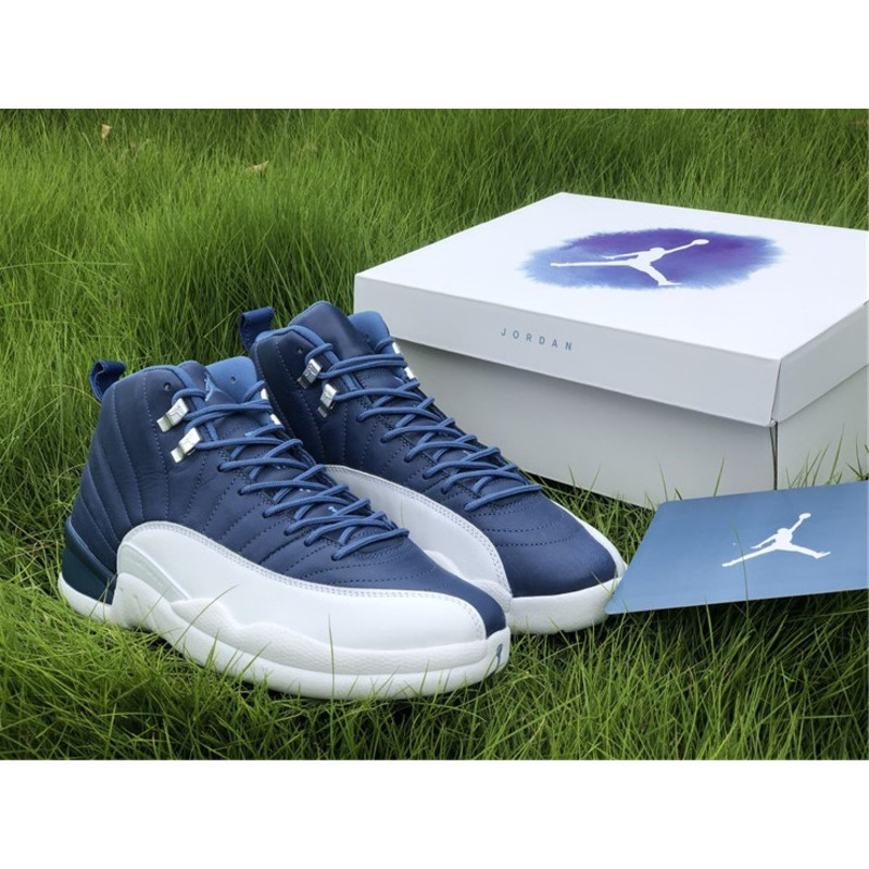 Air Jordan 12"Stone Blue 130690 404 Sneakers Men