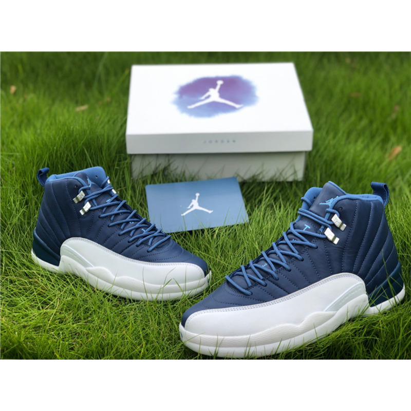 Air Jordan 12"Stone Blue 130690 404 Sneakers Men