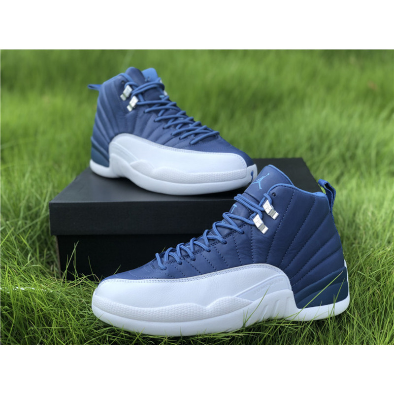 Air Jordan 12"Stone Blue 130690 404 Sneakers Men