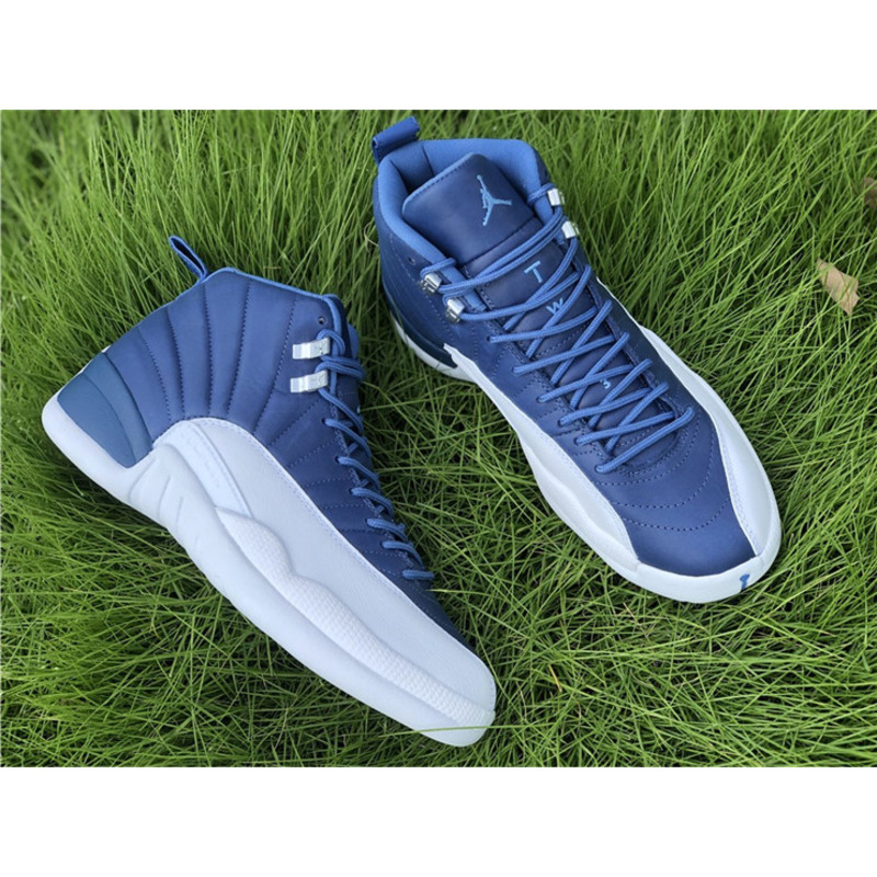 Air Jordan 12"Stone Blue 130690 404 Sneakers Men