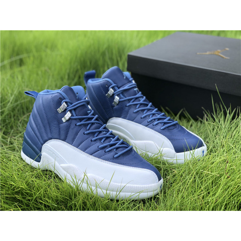 Air Jordan 12"Stone Blue 130690 404 Sneakers Men