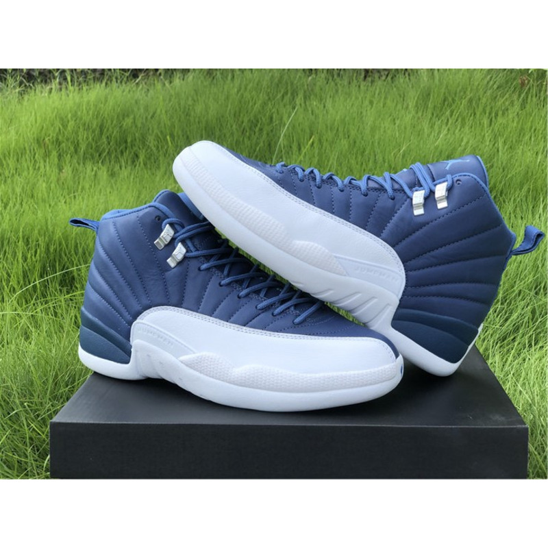 Air Jordan 12"Stone Blue 130690 404 Sneakers Men