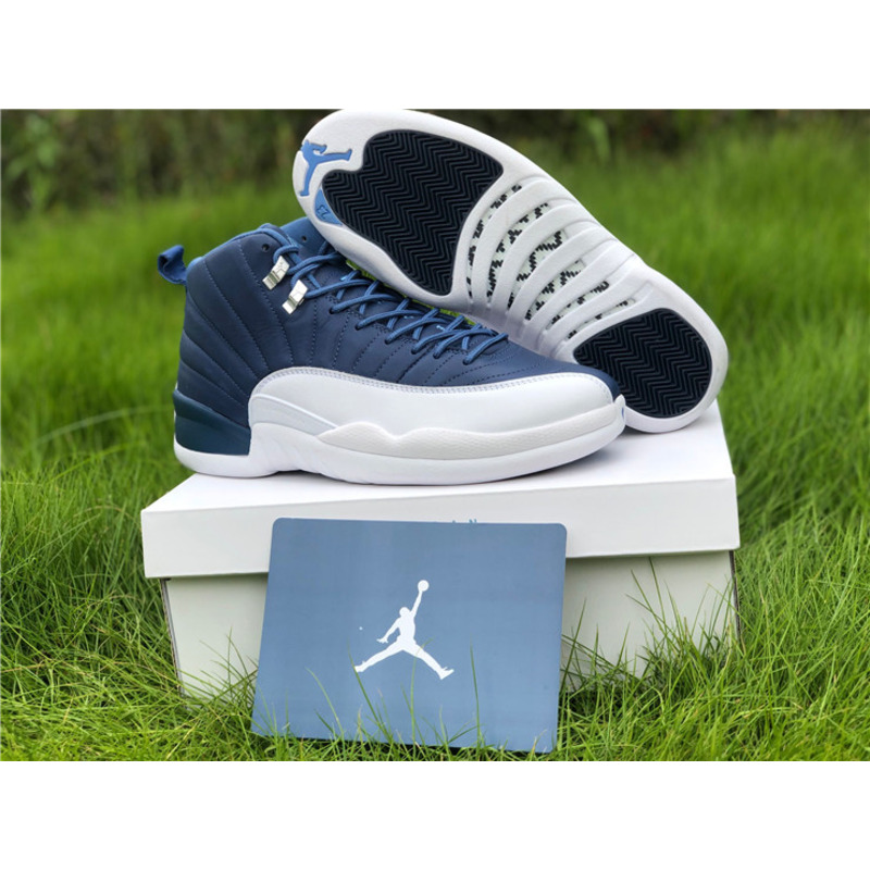 Air Jordan 12"Stone Blue 130690 404 Sneakers Men