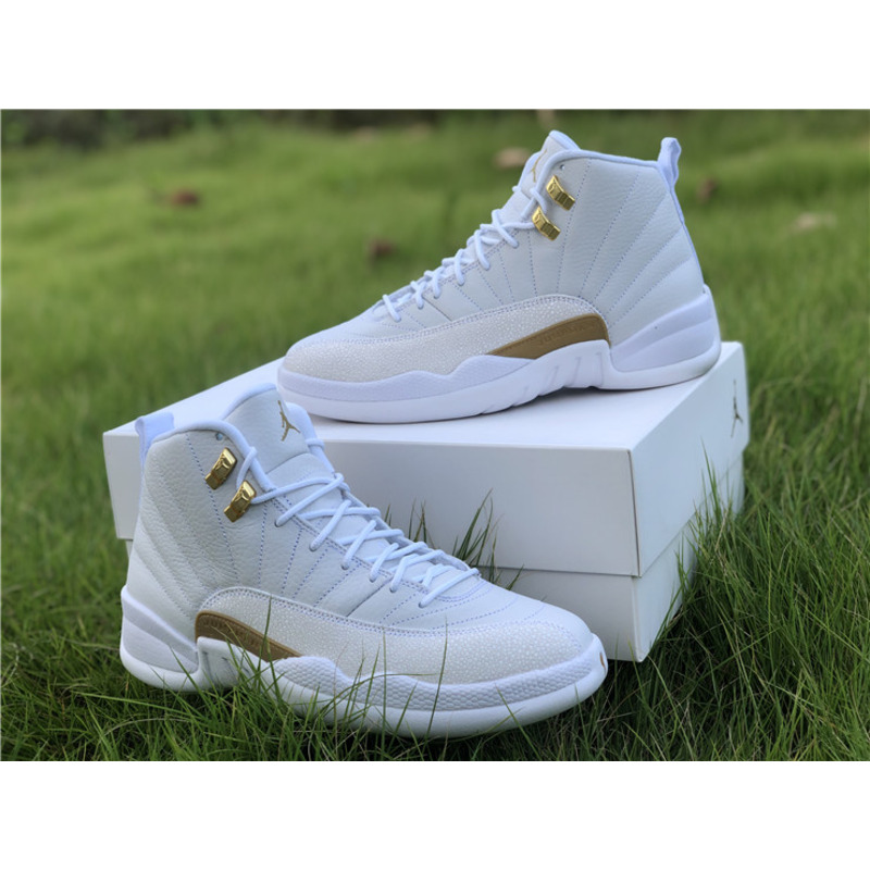 Air Jordan 12"White" OVO 873864 102 Sneakers Men