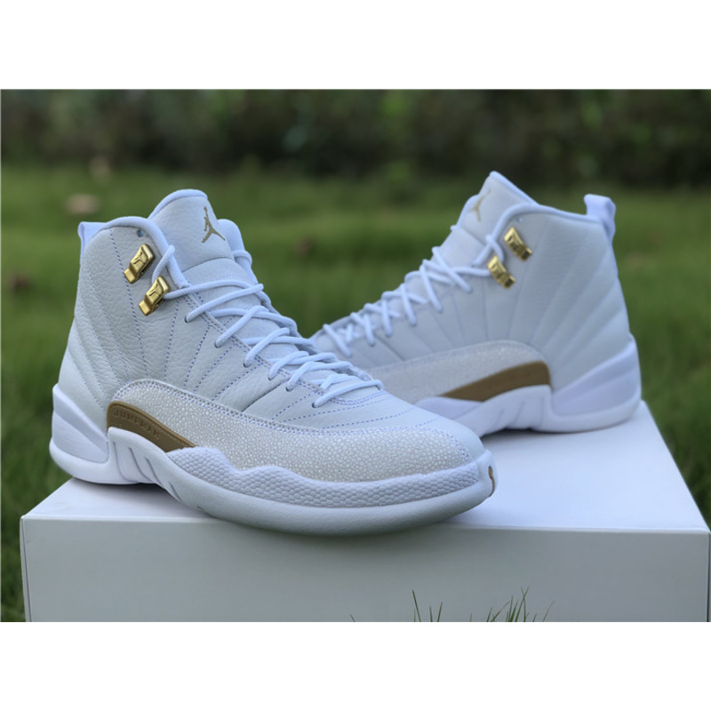 Air Jordan 12"White" OVO 873864 102 Sneakers Men