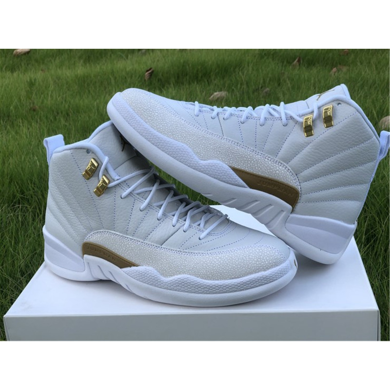 Air Jordan 12"White" OVO 873864 102 Sneakers Men