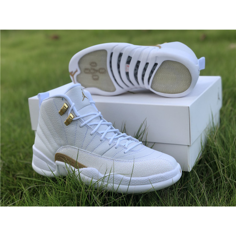 Air Jordan 12"White" OVO 873864 102 Sneakers Men