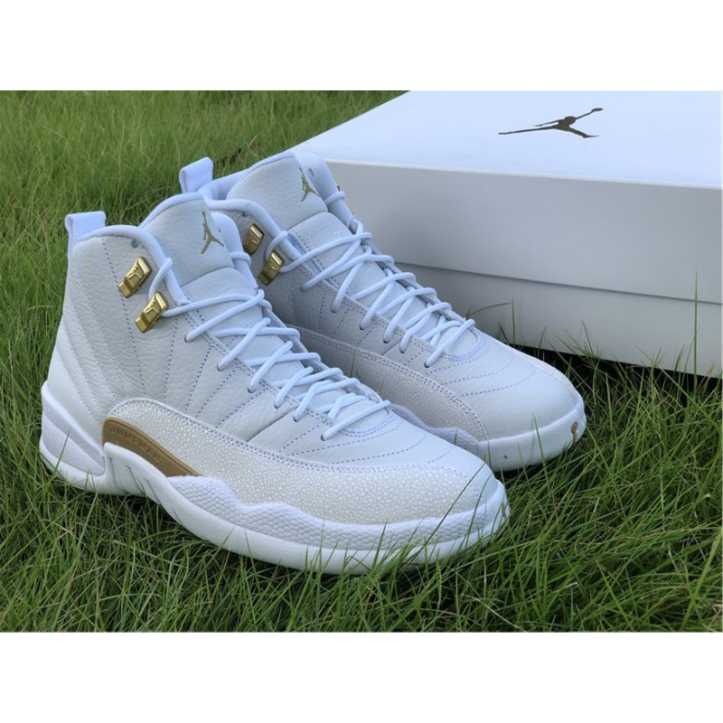 Air Jordan 12"White" OVO 873864 102 Sneakers Men