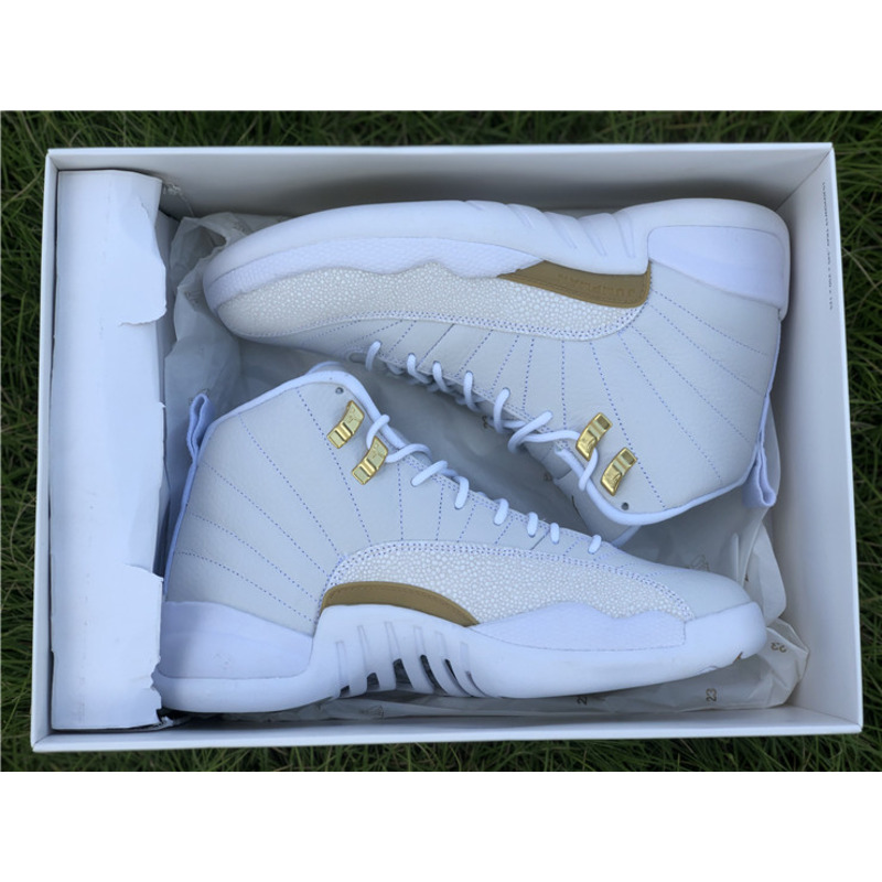 Air Jordan 12"White" OVO 873864 102 Sneakers Men