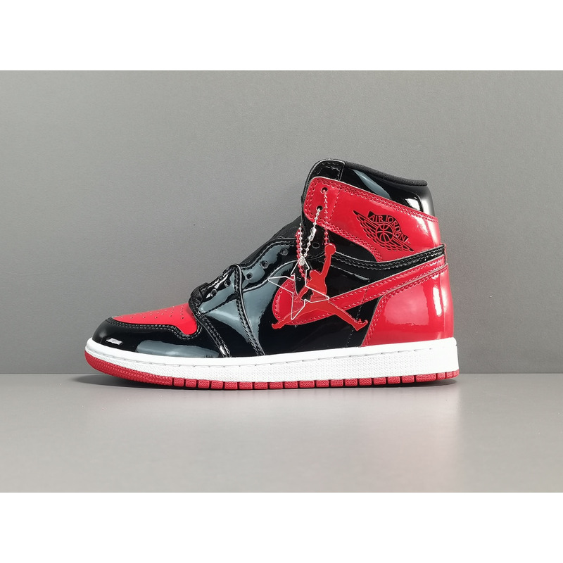 Air Jordan 1 High OG "Bred Patent" 555088 063 Sneakers Men