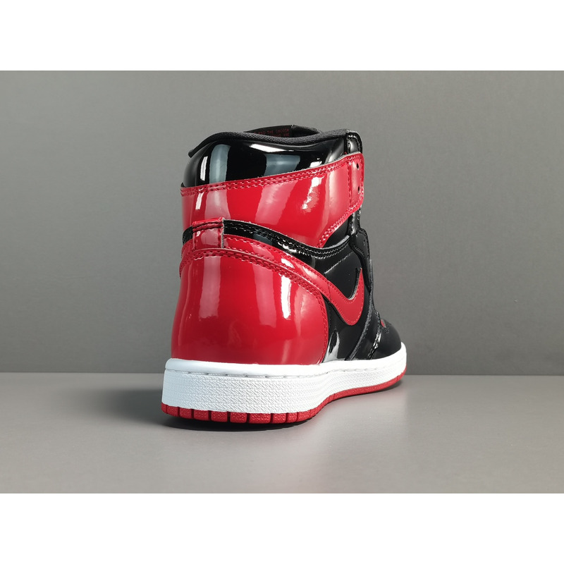 Air Jordan 1 High OG "Bred Patent" 555088 063 Sneakers Men