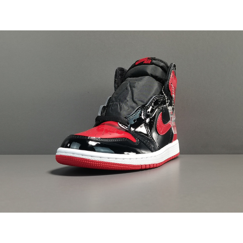 Air Jordan 1 High OG "Bred Patent" 555088 063 Sneakers Men