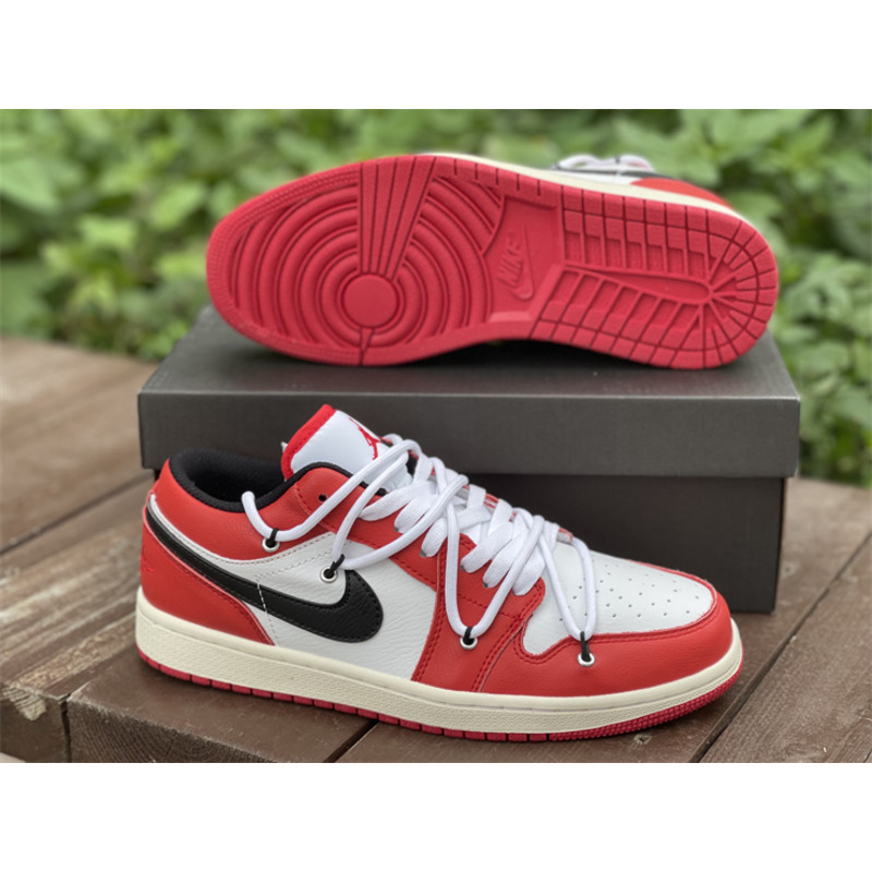 Air Jordan 1 Low Chicago White Red 55358 208 Sneaker Men Women