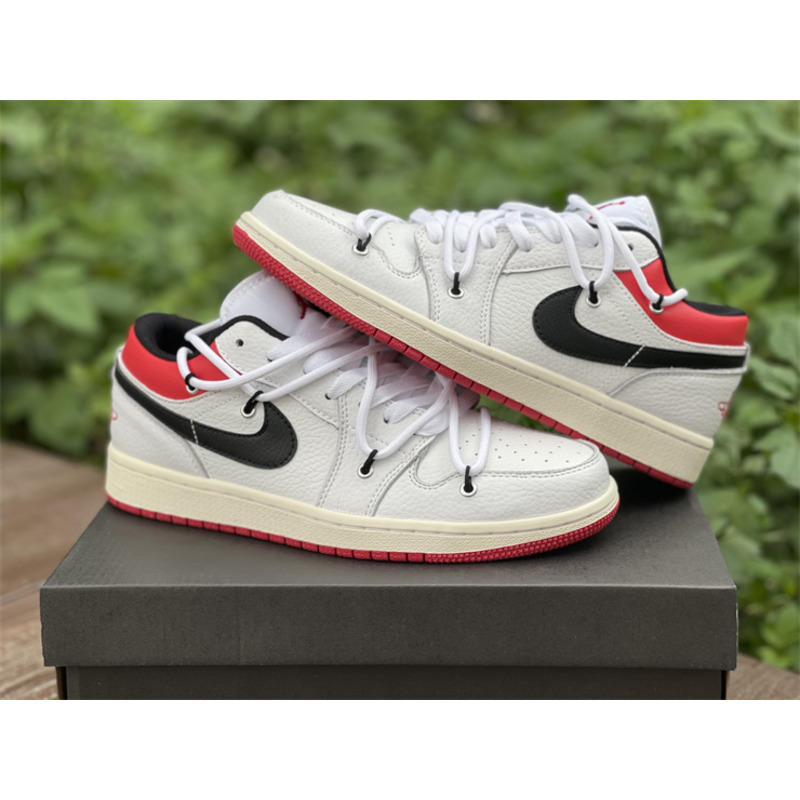 Air Jordan 1 Low white black hook color 553560 122 sneakers men women