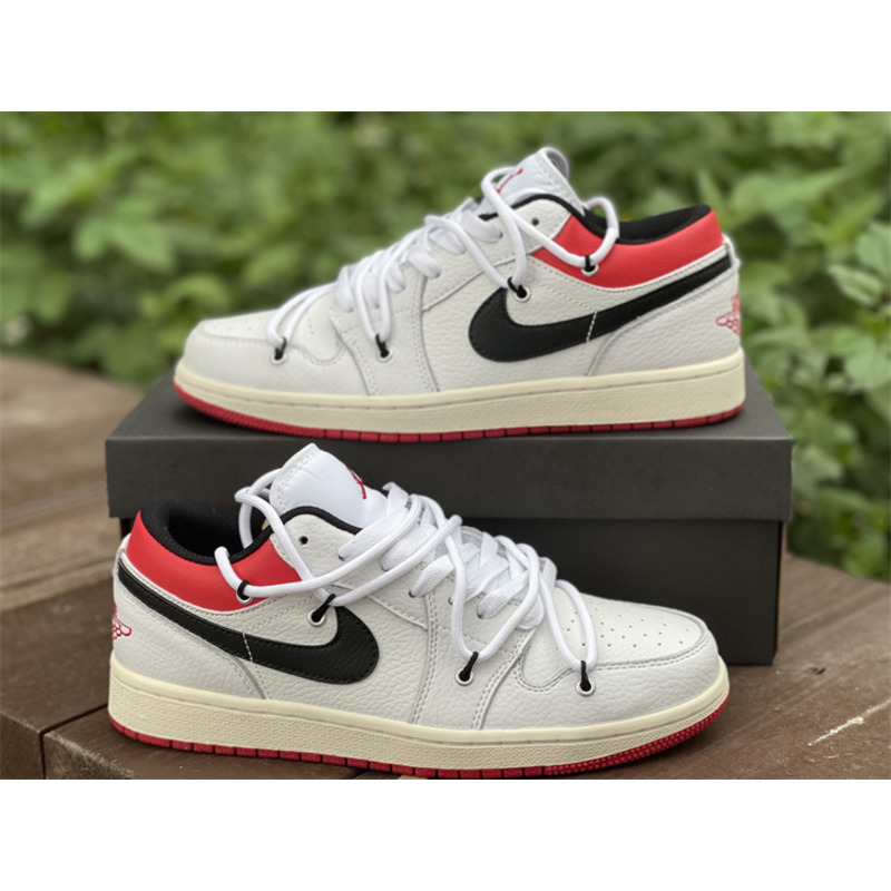 Air Jordan 1 Low white black hook color 553560 122 sneakers men women