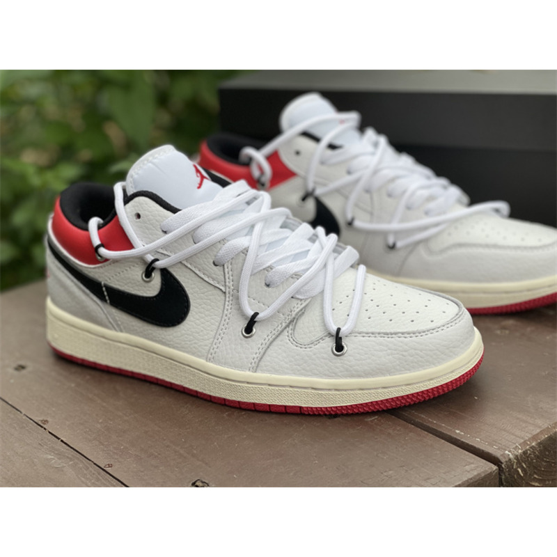 Air Jordan 1 Low white black hook color 553560 122 sneakers men women