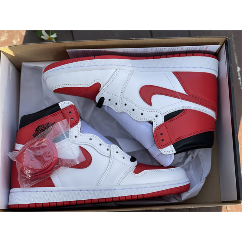 Air Jordan 1 High OG "Heritage" White Red 555088 161 Sneakers men