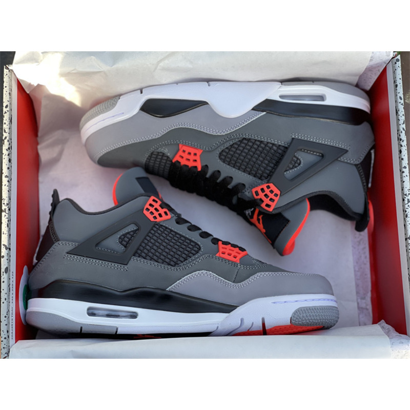 Air Jordan 4 "Infrared" Dark gray infrared DH6927 061 Sneakers men