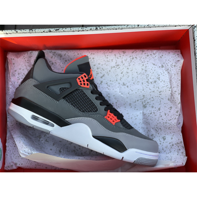 Air Jordan 4 "Infrared" Dark gray infrared DH6927 061 Sneakers men