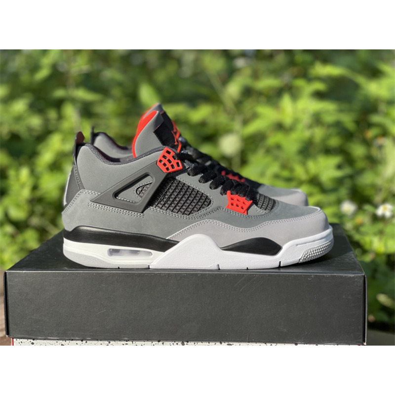 Air Jordan 4 "Infrared" Dark gray infrared DH6927 061 Sneakers men