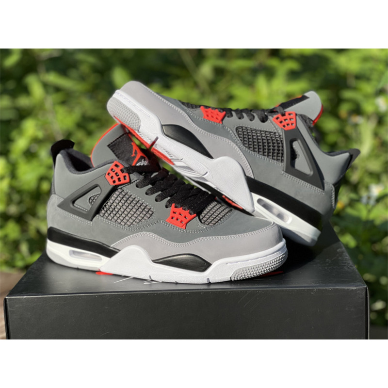 Air Jordan 4 "Infrared" Dark gray infrared DH6927 061 Sneakers men