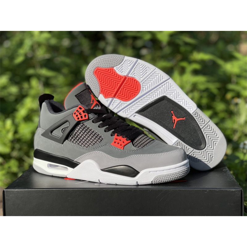 Air Jordan 4 "Infrared" Dark gray infrared DH6927 061 Sneakers men