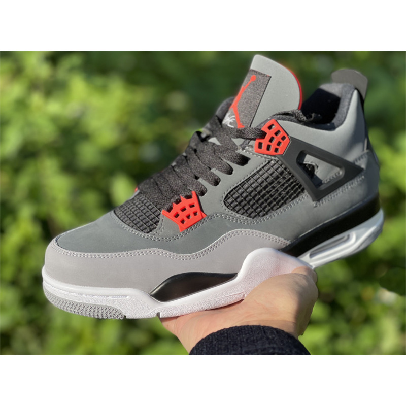 Air Jordan 4 "Infrared" Dark gray infrared DH6927 061 Sneakers men