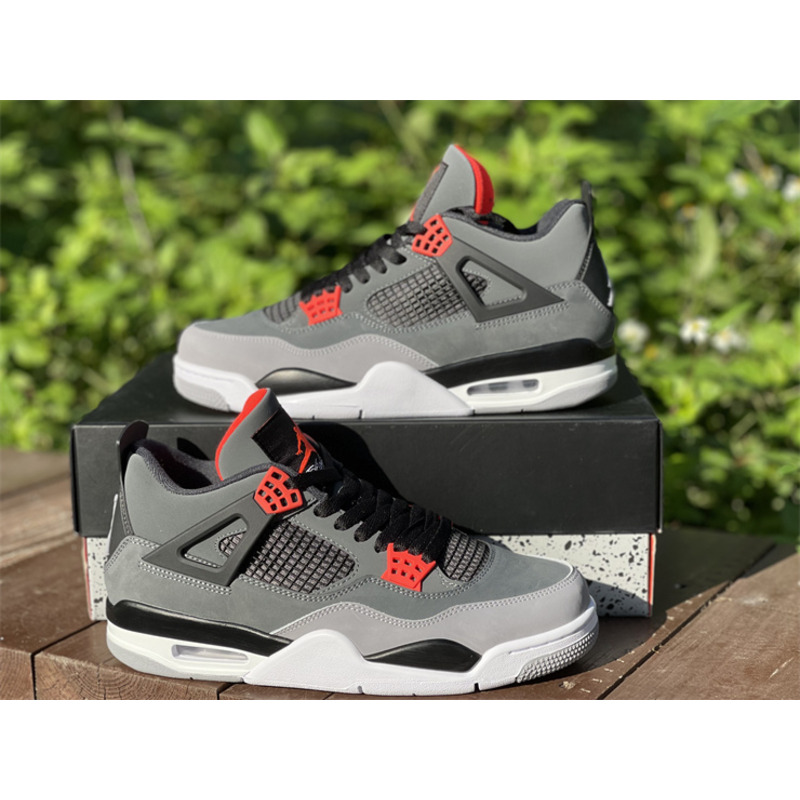 Air Jordan 4 "Infrared" Dark gray infrared DH6927 061 Sneakers men