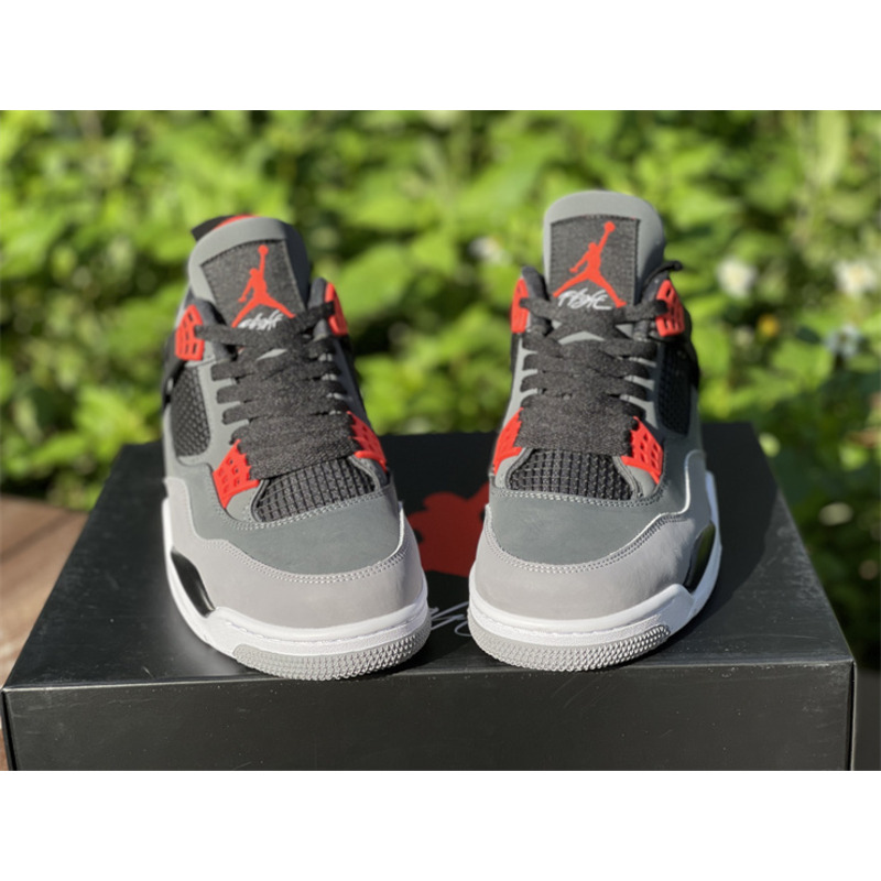 Air Jordan 4 "Infrared" Dark gray infrared DH6927 061 Sneakers men