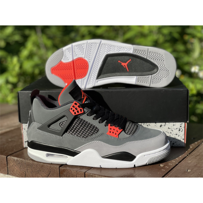 Air Jordan 4 "Infrared" Dark gray infrared DH6927 061 Sneakers men