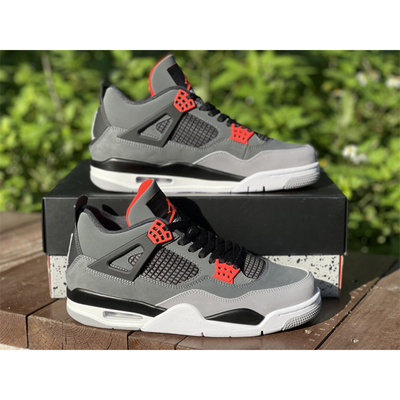 Air Jordan 4 "Infrared" Dark gray infrared DH6927 061 Sneakers men