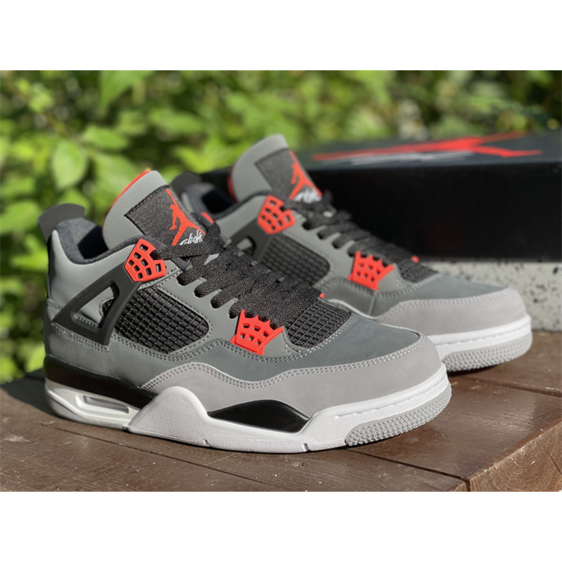 Air Jordan 4 "Infrared" Dark gray infrared DH6927 061 Sneakers men