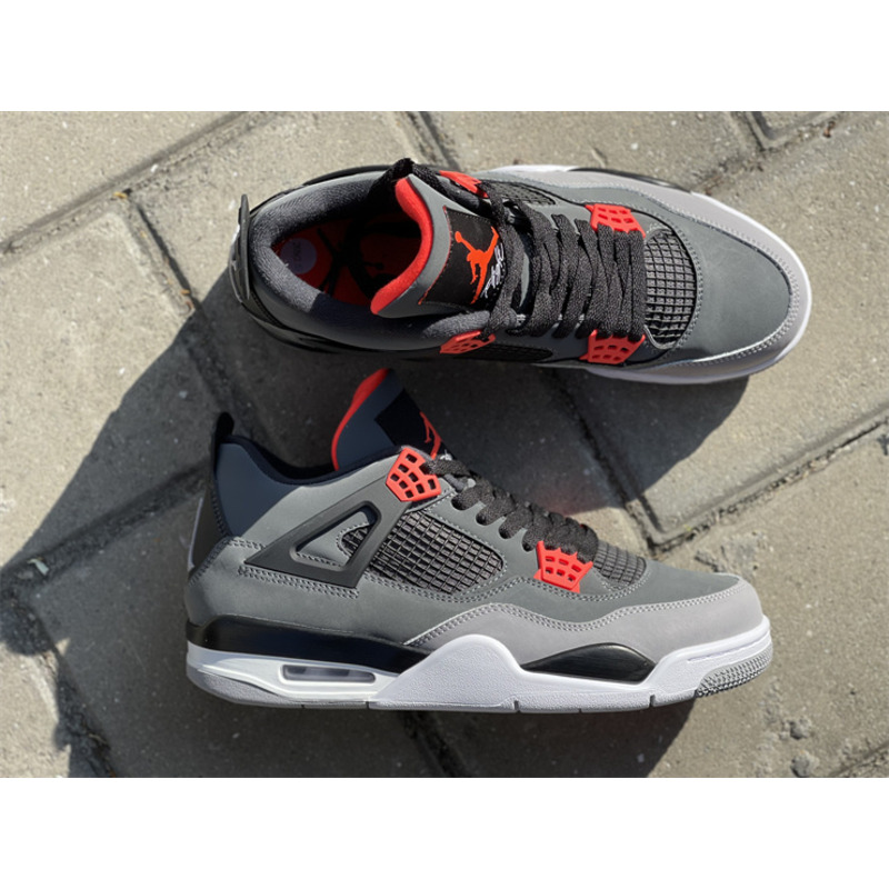 Air Jordan 4 "Infrared" Dark gray infrared DH6927 061 Sneakers men