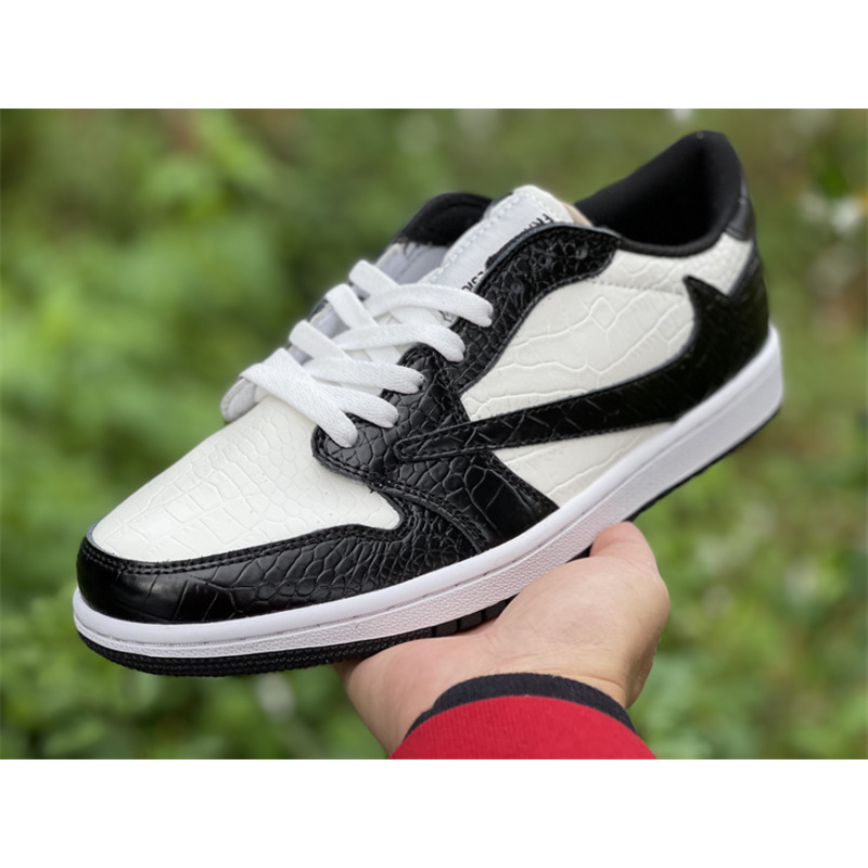 Air Jordan 1 low T S league black white alligator DM7866 188 sneakers men women