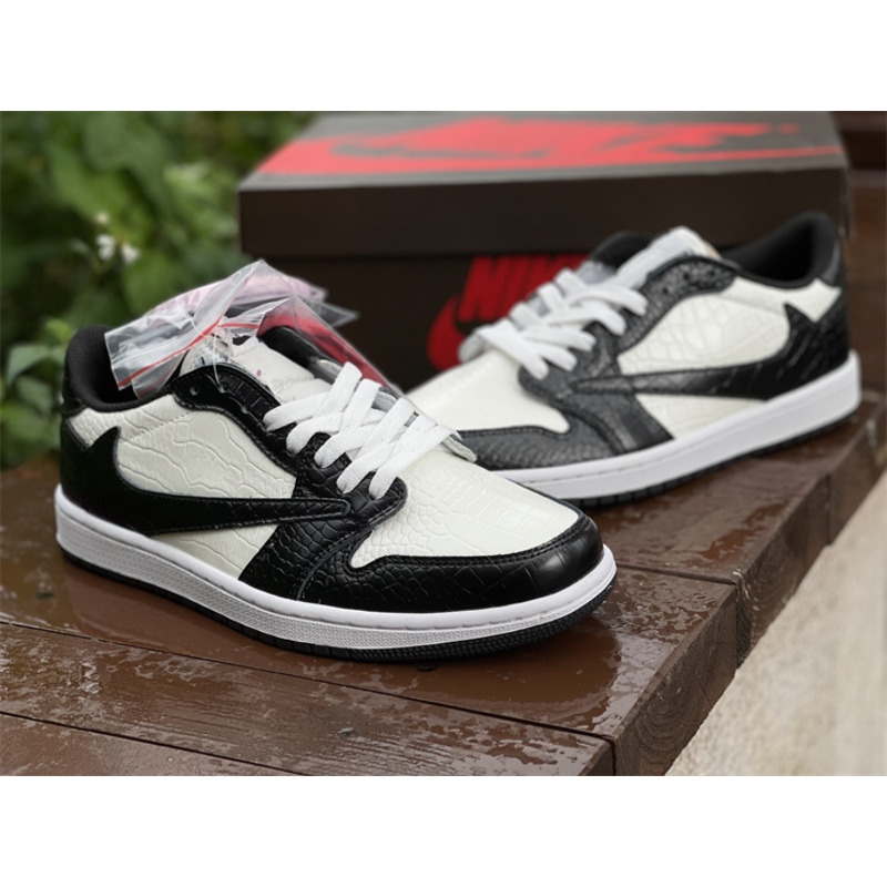 Air Jordan 1 low T S league black white alligator DM7866 188 sneakers men women